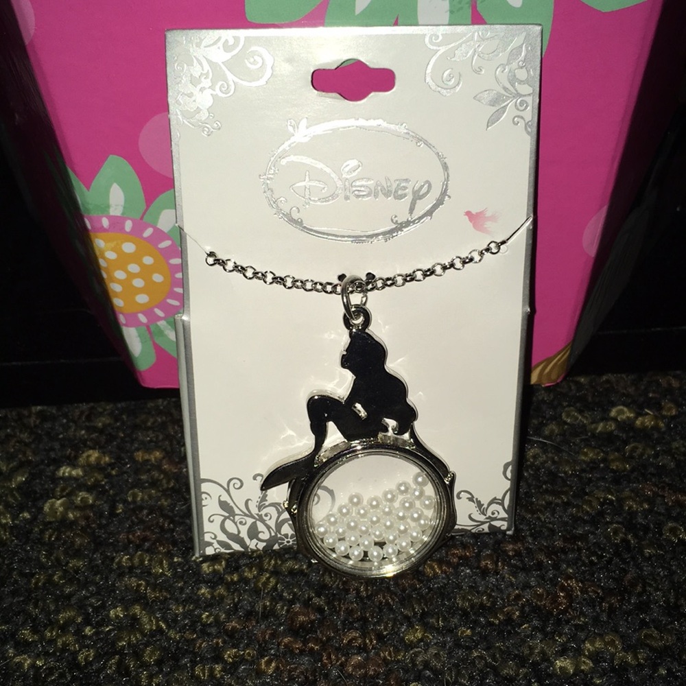 Little Mermaid Ariel Silhouette Necklace